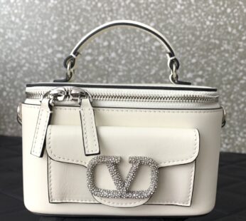 Garavani Locò Mini Calfskin Handbag With Jewel Logo