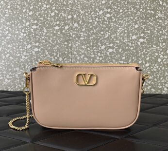 Garavani Mini Vlogo Signature Calfskin Crossbody Bag