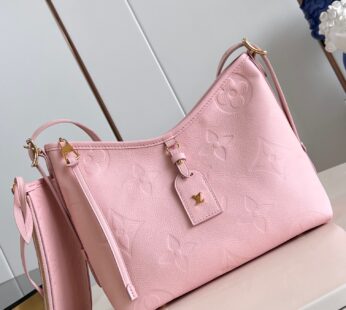 Carryall PM Monogram Empreinte Leather Pink Opale Bag