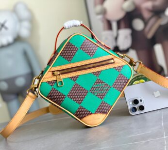 Chess Messenger Bag Damier Green Bag