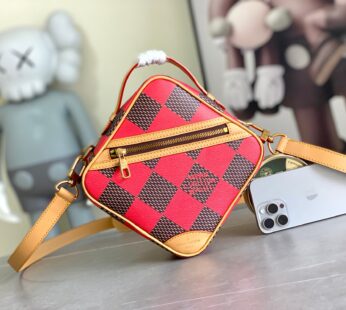 Chess Messenger Bag Damier Red Bag