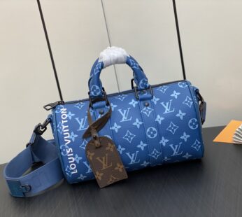 Keepall Bandouliere 25 Monogram Bleu Atlantique