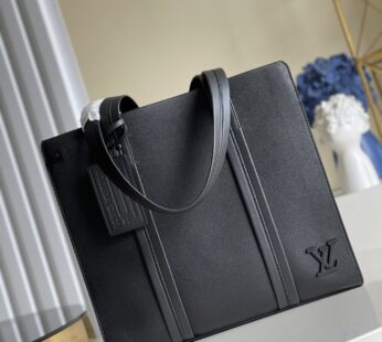 LV Aerogram Tote Bag Black