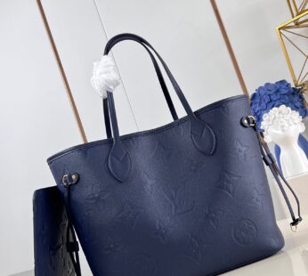 Neverfull MM Tote Bag Navy Bag