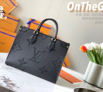 OnTheGo MM Monogram Empreinte Leather Black Tote Bag