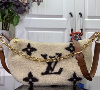 Over the Moon Cream/Brown Shoulder Bag