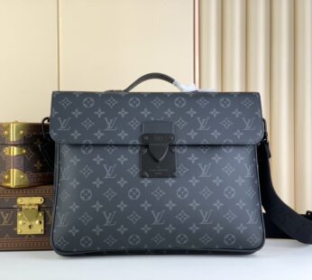 S-Lock Briefcase Monogram Eclipse Bag