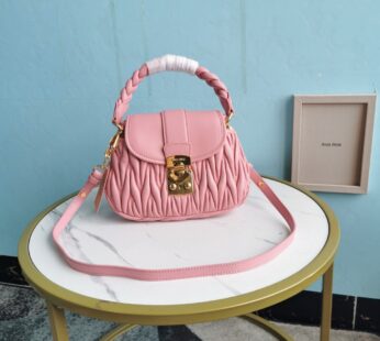 Coffer Leather Tote Bag Pink