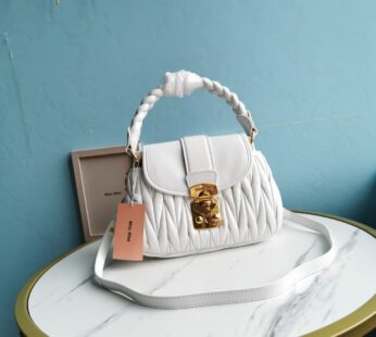 Coffer Leather Tote Bag White