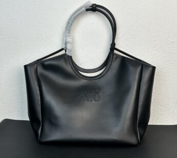 Ivy Leather Bag Large Black