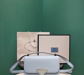 Emblème Saffiano Shoulder Bag