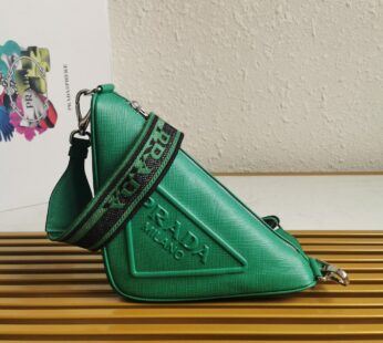 Saffiano Triangle Bag Green