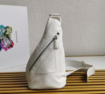 White Prada Cross Leather Bag