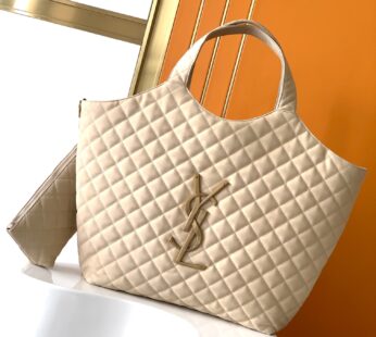 Icare Maxi Shopping Bag In Quilted Lambskin