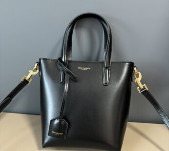 Mini Toy Shopping Saint Laurent In Box Leather Bag