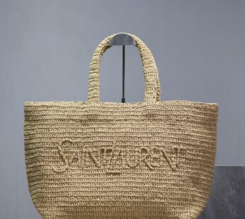 Raffia Blend Tote Bag