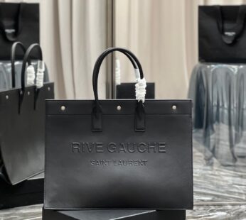 Rive Gauche Large Tote Bag In Smooth Leather Bag