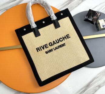 Rive Gauche Tote In Canvas Bag