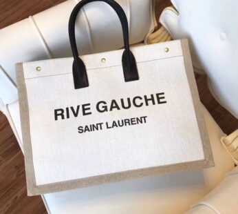 Rive Gauche Tote In Canvas Bag