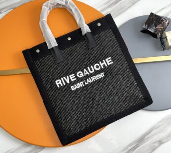 Rive Gauche Tote In Canvas Bag