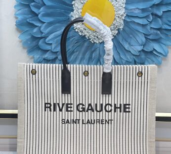 Rive Gauche Tote In Canvas Bag