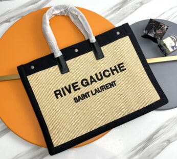 Rive Gauche Tote In Canvas Bag