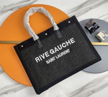 Rive Gauche Tote In Canvas Bag