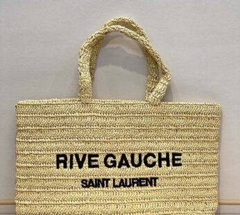 Rive Gauche Tote In Rafia