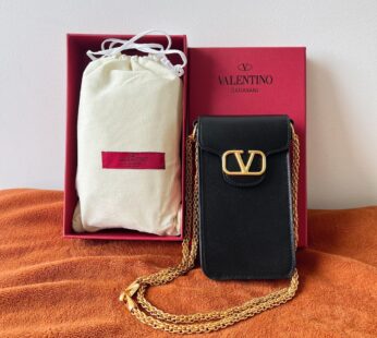 Garavani Locò Calfskin Phone Case With Chain