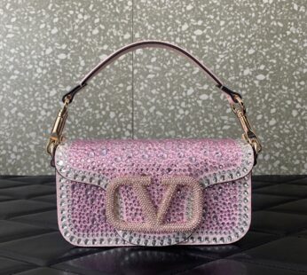 Garavani Locò Shoulder Bag With Rhinestones