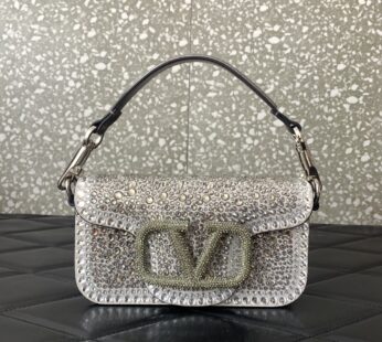 Garavani Locò Shoulder Bag With Rhinestones