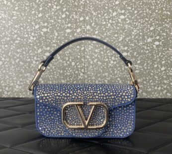 Garavani Locò Shoulder Bag With Rhinestones